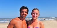 Dois casais de amigos argentinos curtiram sol e tranquilidade em Atlântida