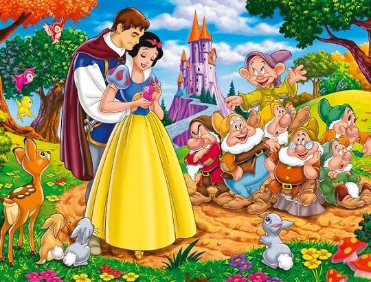 Branca de Neve e Pr&iacute;ncipe Encantado aparecem na capa da obra