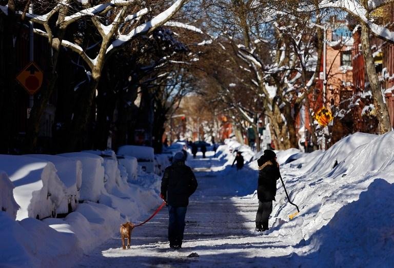 Em Nova Iorque, a neve chegou a 30cm de altura