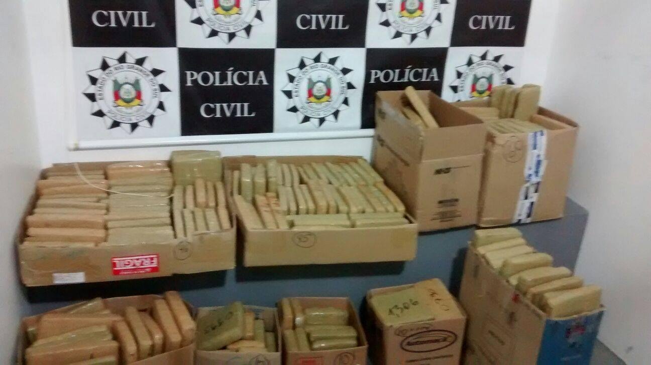 PRF apreende 260 quilos de maconha em S&atilde;o Louren&ccedil;o do Sul