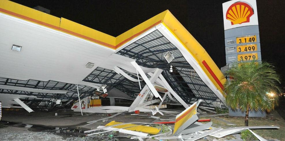 Posto foi completamente destru&iacute;do na Borges