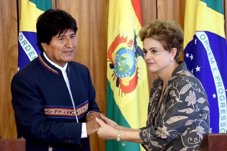Dilma Rousseff se reuniu com o presidente da Bol&iacute;via, Evo Morales