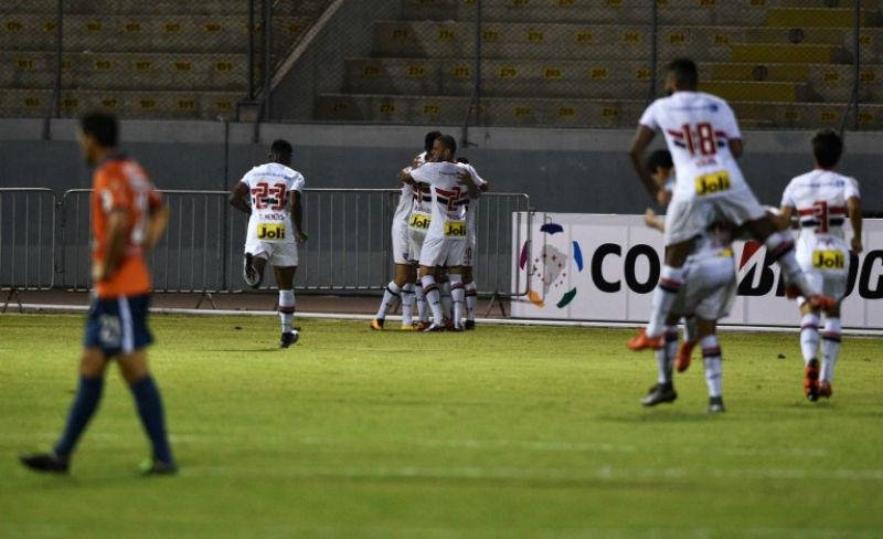 Tricolor paulista empatou em 1 a 1 com Cesar Vallejo, pela fase preliminar da competi&ccedil;&atilde;o