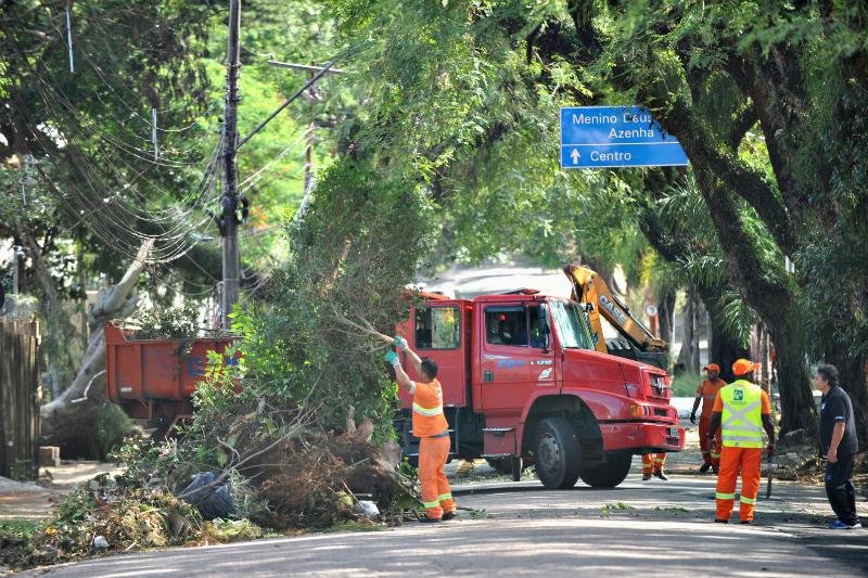 Rua Silverio foi bloqueada para corte de &aacute;rvores