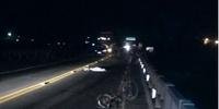 Ciclista morreu atropelado por caminhão na BR 116