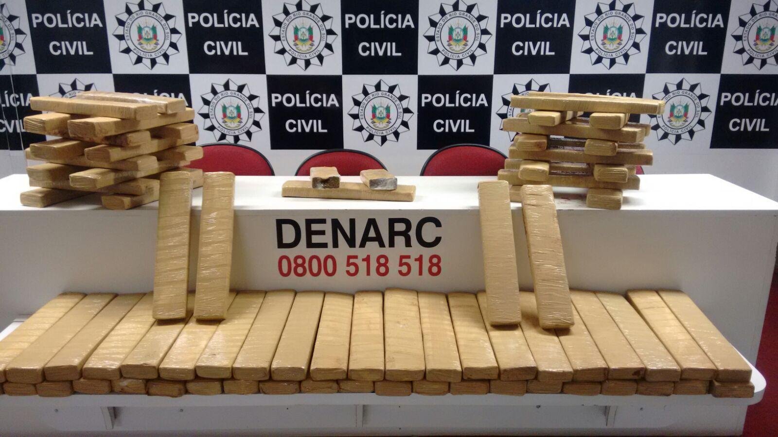 Apreendidos 85 kg de maconha em Canoas