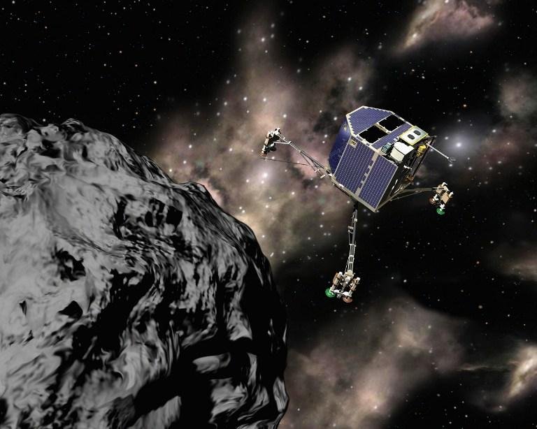 Rob&ocirc; Philae se encontra pousado em um cometa