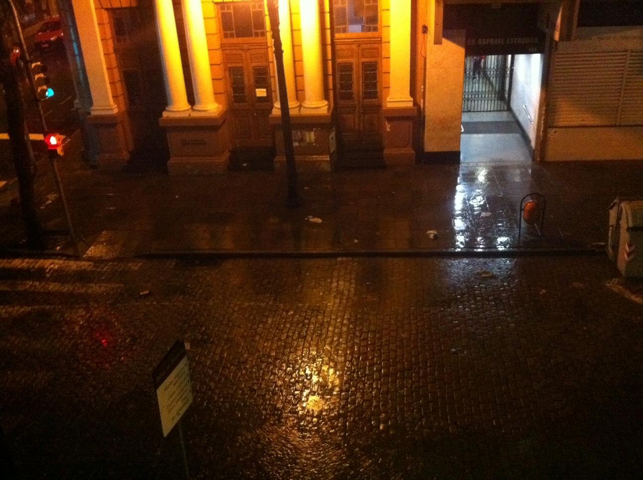 Choveu forte no Centro Hist&oacute;rico