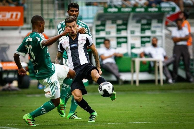 Palmeiras e Santos fazem cl&aacute;ssico fraco e ficam no empate sem gols