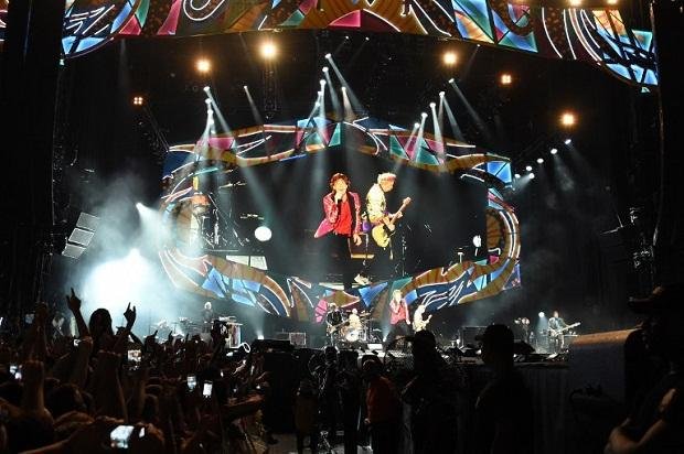 Rolling Stones na estreia da turn&ecirc; Ol&eacute; no Rio de Janeiro