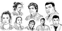 Luke Ross divulgou o esboço dos desenhos dos personagens de Star Wars: O Despertar da Força