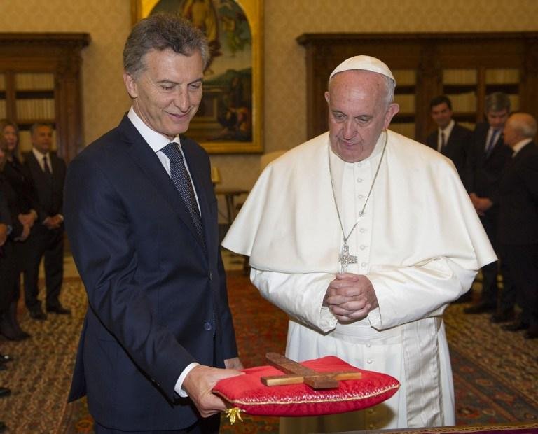 Papa Francisco e presidente da Argentina, Mauricio Macri se reuniram no Vaticano