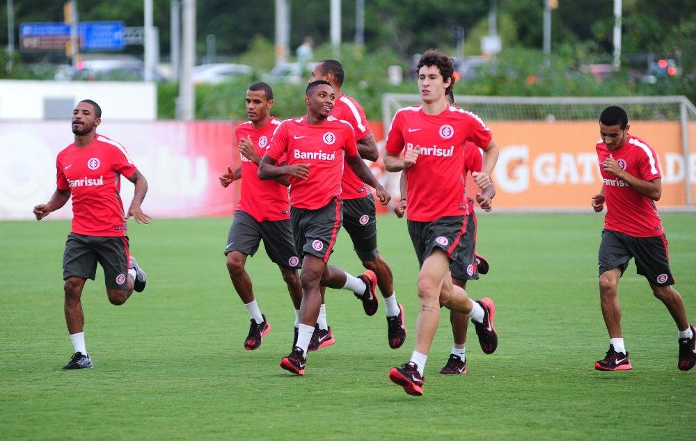 Vitinho realizou as mesmas atividades dos demais companheiros nesta ter&ccedil;a-feira