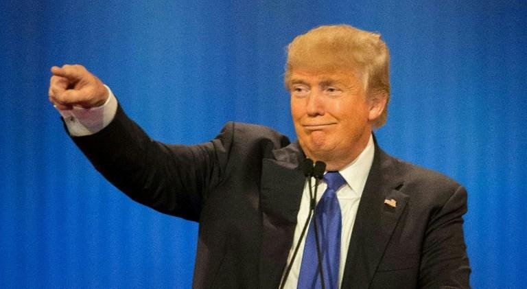 Trump provocou risadas no sal&atilde;o do debate