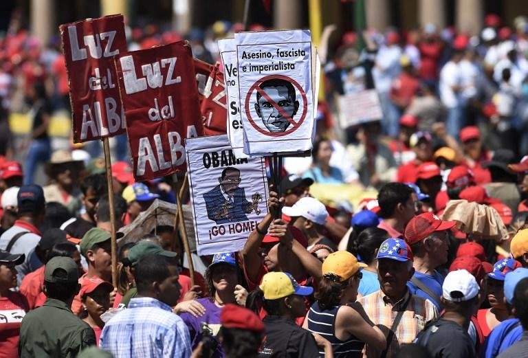 Manifestantes foram &agrave;s ruas na Venezuela