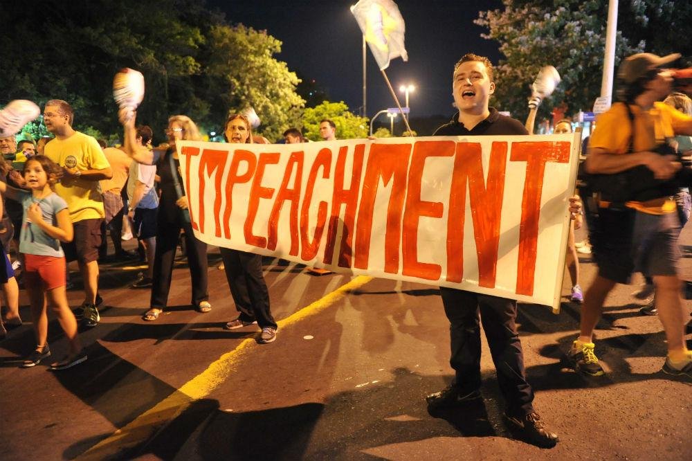 Manifestantes pediam o impeachment da presidente Dilma