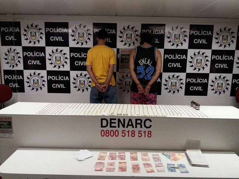 Duas pessoas foram presas com carga avaliada em R$ 70 mil