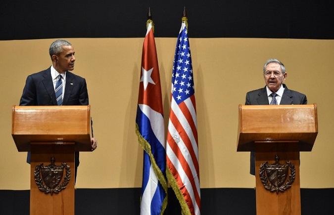 Castro saudou o apoio do presidente americano ao fim do embargo ao pa&iacute;s
