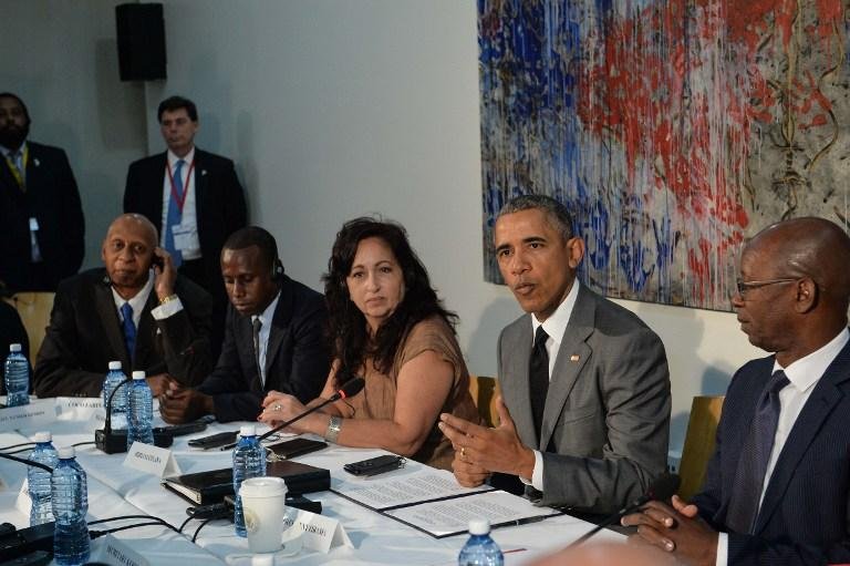 Barack Obama se re&uacute;ne com opositores em Cuba e exalta a sua valentia