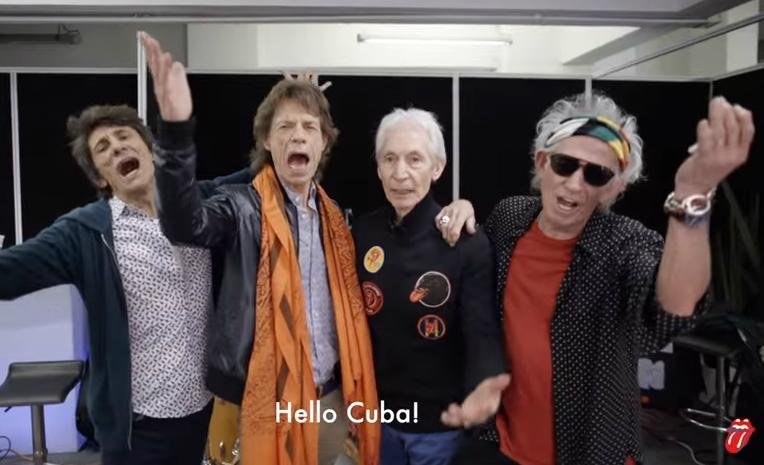 Banda fez um v&iacute;deo simp&aacute;tico convidando os cubanos para irem ao show "hist&oacute;rico"