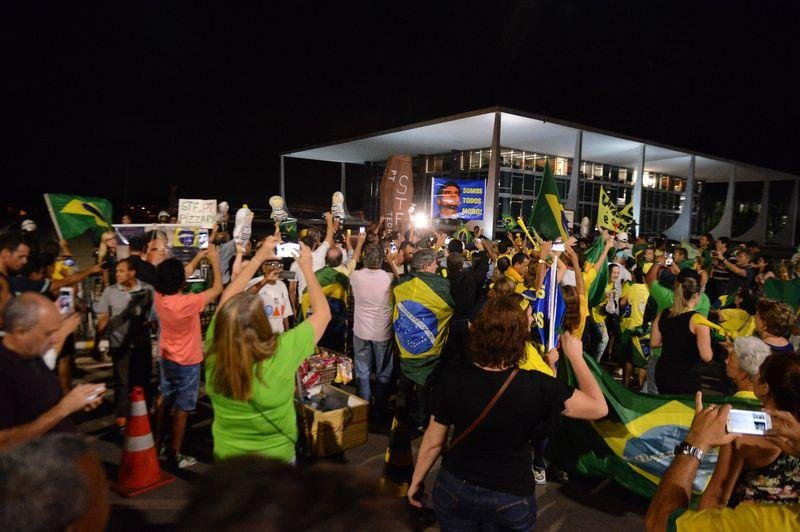 Manifesta&ccedil;&atilde;o tamb&eacute;m defendia o impeachment da presidente Dilma