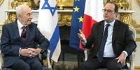 Hollande recebeu o ex-presidente de Israel