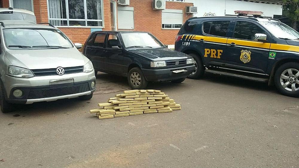 Entorpecente estava no porta-malas de um Fox, roubado em porto alegre