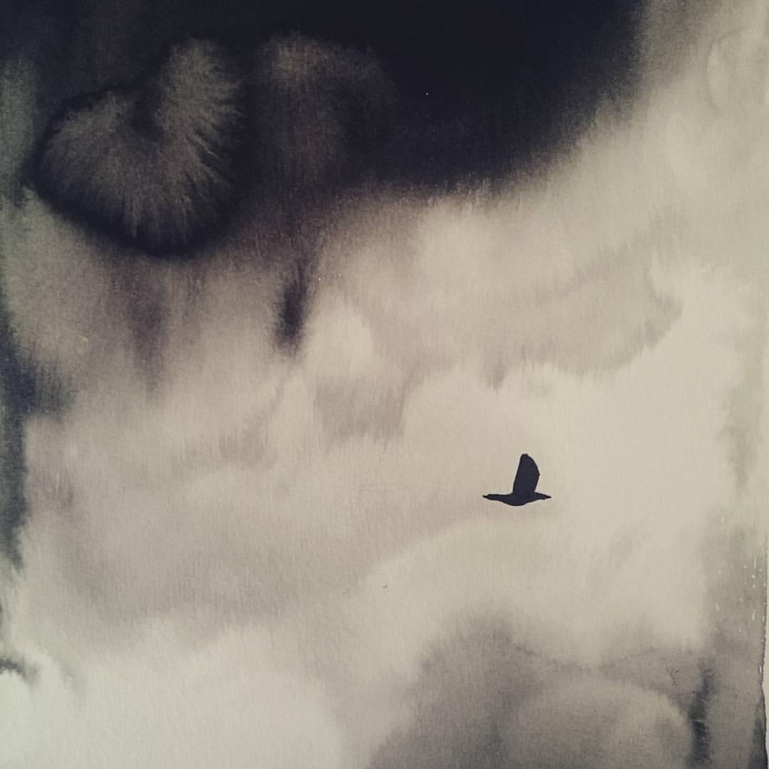 Nanquim em papel de Ueda