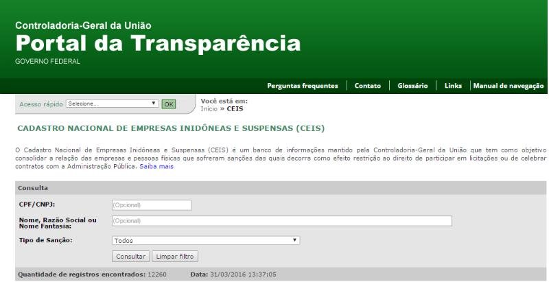 CGU libera cadastro com empresas punidas na Lei Anticorrup&ccedil;&atilde;o