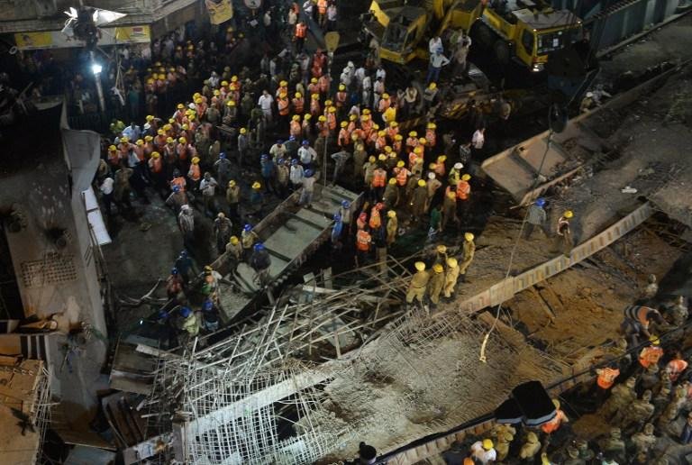 Queda de obra em constru&ccedil;&atilde;o deixou pelo menos 100 feridos