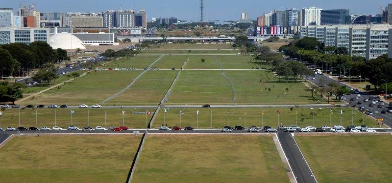 Acampamentos est&atilde;o sendo montados pr&oacute;ximo &agrave; Esplanada dos Minist&eacute;rios