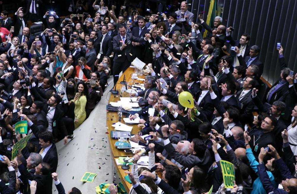 C&acirc;mara aprovou abertura do processo de impeachment da presidente Dilma Rousseff