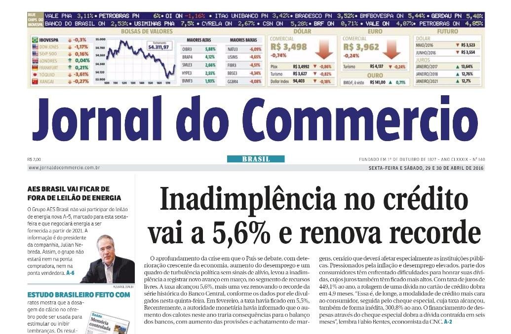 Jornal do Commercio encerrou nesta sexta-feira as suas atividades