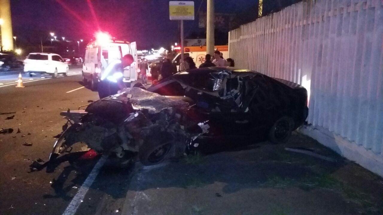 Motorista de Focus morreu no local do acidente