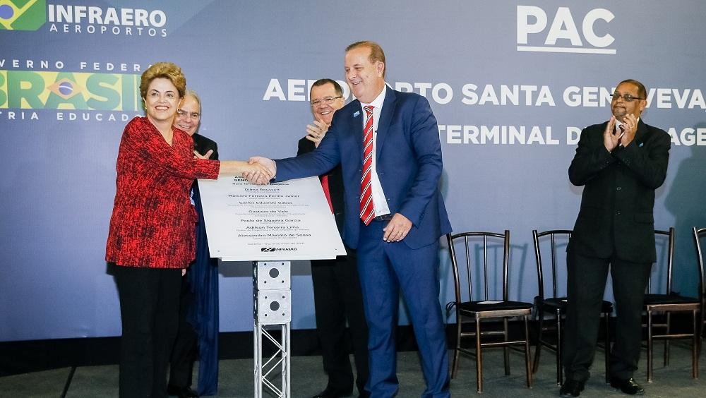 Presidente discursou durante inaugura&ccedil;&atilde;o de novo terminal do Aeroporto de Santa Genoveva em Goi&acirc;nia 
