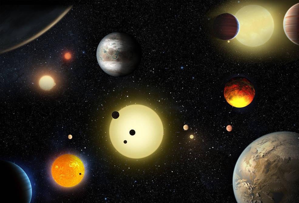 Nove desses objetos estam na chamada "zona habit&aacute;vel" ao redor de suas estrelas