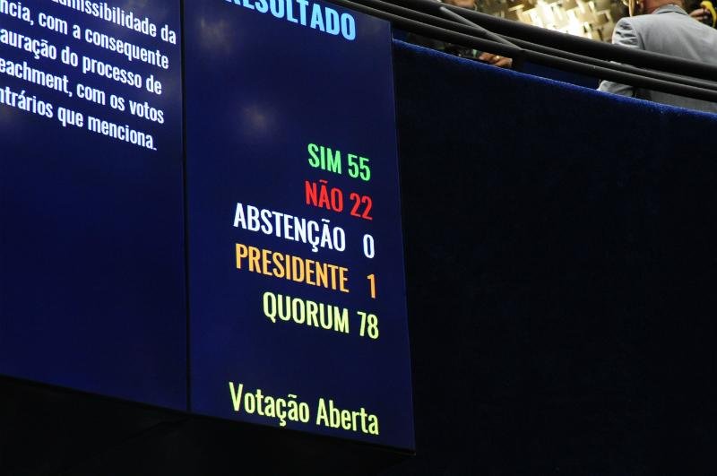 Impeachment teve apoio de seis dos 11 senadores da gest&atilde;o petista