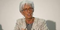 Christine Lagarde é diretora gerente do Fundo Monetário Internacional (FMI) e participa do manifesta contra assédio sexual na polícia