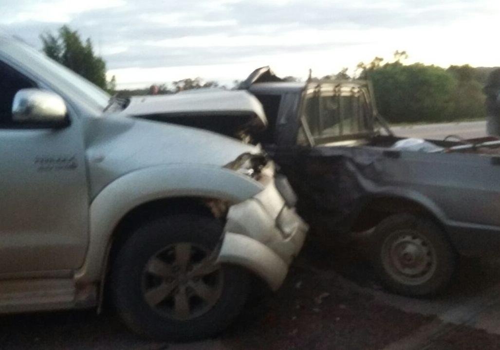 V&iacute;tima de 67 anos estava a bordo de uma Ford Pampa que tentou cruzar o km 15 da BR 293