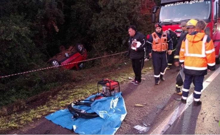 Colis&atilde;o entre carro e caminh&atilde;o mata uruguaio entre Coxilha e Passo Fundo 