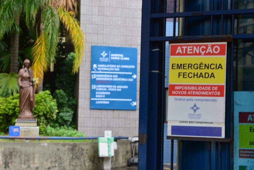 Para arrumar a energia el&eacute;trica, emerg&ecirc;ncia da Santa Casa ficar&aacute; fechada at&eacute; &agrave;s 16h de hoje