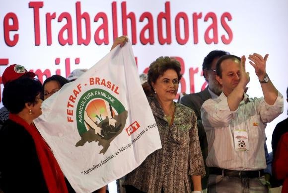 Presidente afastada comentou falas de Juc&aacute; sobre "pacto" para parar Lava Jato em evento de agricultura familiar