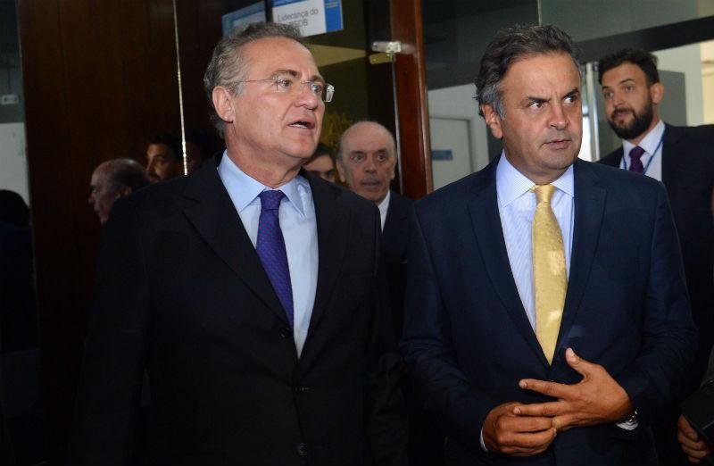 Em nota, Renan diz que suas opini&otilde;es s&atilde;o p&uacute;blicas e se desculpa com A&eacute;cio 