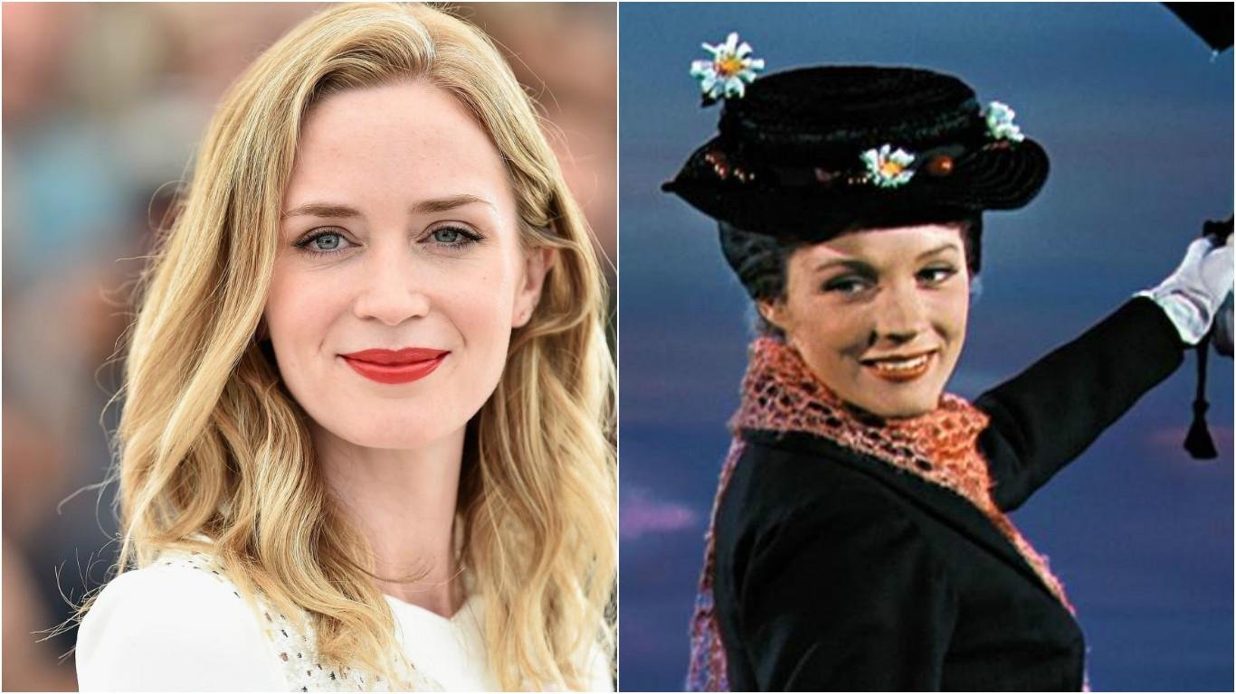 Atriz Emily Blunt vai interpretar Mary Poppins
