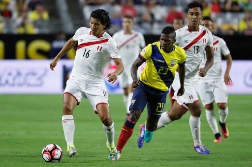 Atacante do Gr&ecirc;mio marcou um dos gols do Equador contra o Peru