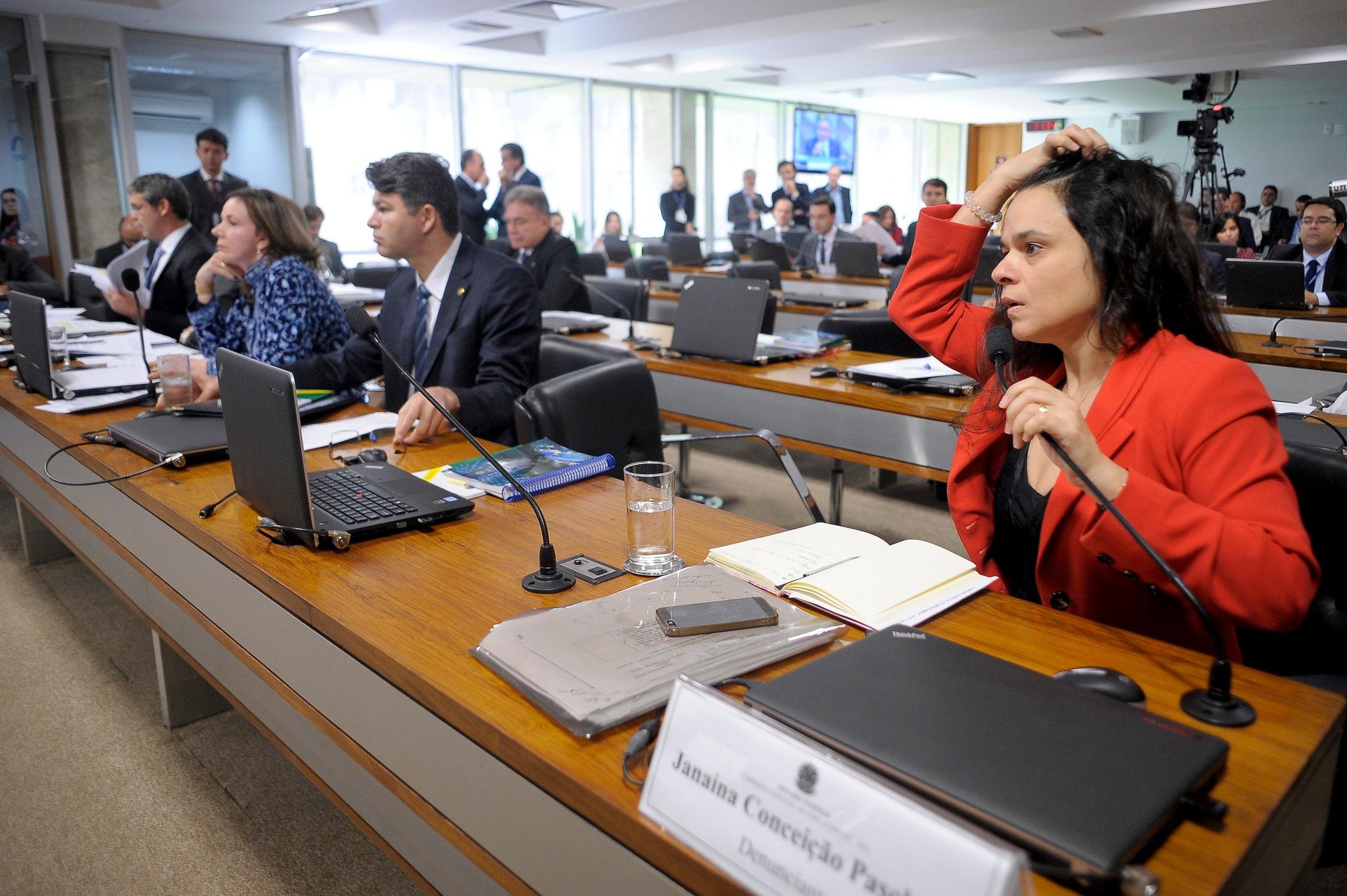 Senadores discutiram durante oitiva de defesa da presidente Dilma