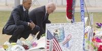 Quatro dias após massacre em boate, presidente americano prestou homenagem aos 49 mortos 