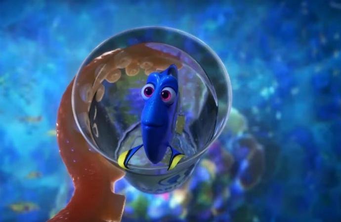 No filme, a peixinha recupera a mem&oacute;ria e vai atr&aacute;s de sua fam&iacute;lia