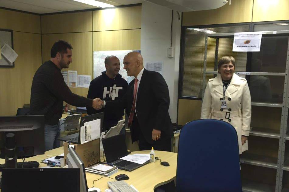 Em Curitiba, Alexandre Moraes visitou sala que indicaria novas fases da Lava Jato