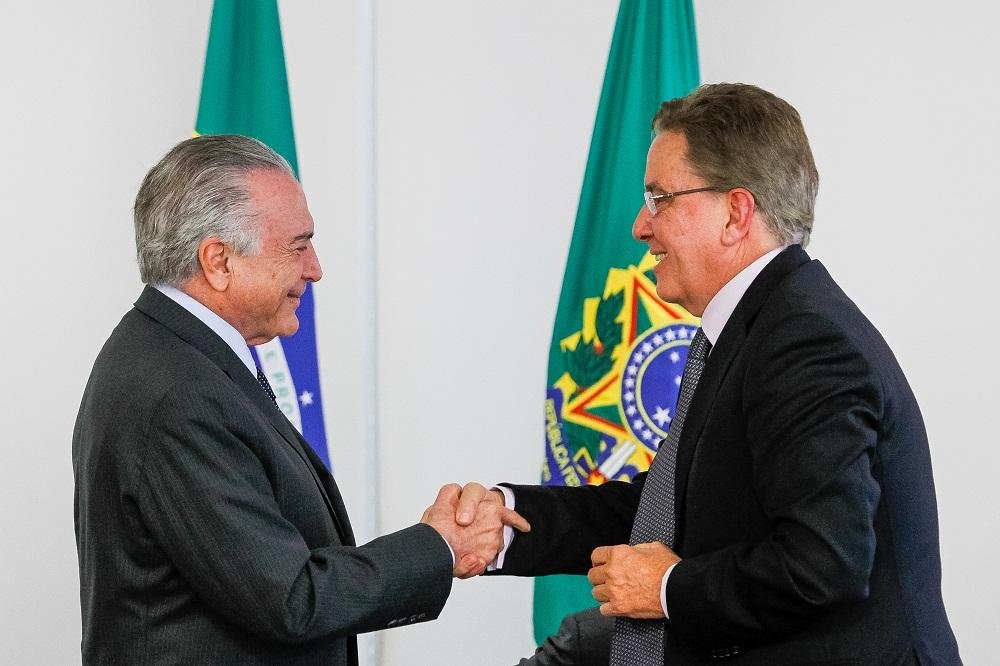 Michel Temer deu posso ao novo presidente do Instituto Brasileiro de Geografia e Estat&iacute;stica (IBGE) Paulo Rabello de Castro
